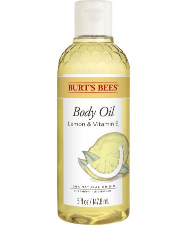 Burt's Bees Skin Care, Body Oil With Lemon and Vitamin E, 100% Natural, 5 Ounce (Packaging May Vary)