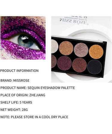 Eyeshadow Palette | Highly Pigmented Makeup for Face | Pro 8 Colors Pressed Eye Shadow Powder Long Lasting Waterproof Highly Pigmented Ultra Shimmer Makeup for Face Uwariloy 01 - Buy Online on GoSupps.com