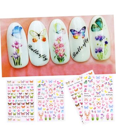 Healvian 8 Sheets Women Nail Art Sticker Nail Design DIY Fingernails Nail Decal Nail Stickers Nail Decor Stickers Nail Art Stickers Flower Patterns Manicure Tips Flower Stickers - Buy Online on GoSupps.com