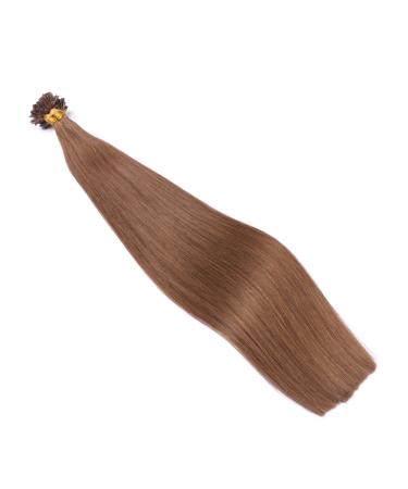 Keratin Bonding Hair Extensions - #7 Mittelaturblond 60cm 50 Strands 100% Remy Real Hair - High Quality U-Tip Extensions by Novon Hair - Buy Online on GoSupps.com