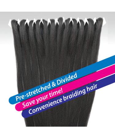 Janet Collection Braids Pre-Stretched Nala Tress 3X EZ Split 60 Inch (5-pack 1B) - Pack of 5 - Buy Online on GoSupps.com
