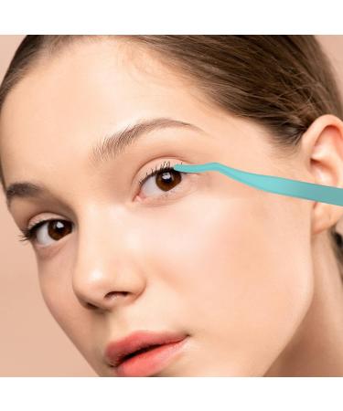 Solustre 3-in-1 Eyelash Case & Tweezers Set | False Eyelash Remover & Applicator | Stainless Steel Eyelash Extension Tools for Perfect Eyebrows - Buy Online on GoSupps.com