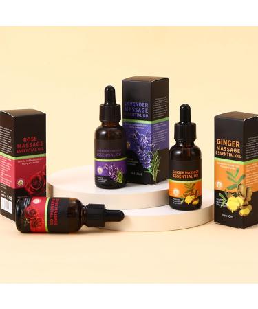 Linjinx Aromatherapy Essential Oils : Lavender Ginger Rose (30ml) for Diffuser Massage & Home Lavender One Size One Size Lavender - Buy Online on GoSupps.com