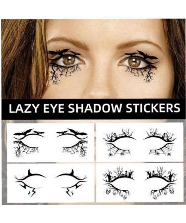 4 Pairs/set Halloween Eyeliner Stickers Eye Shadow Lining Stickers Halloween Eye Shadow Stickers Kit for Women Style2 - Buy Online on GoSupps.com