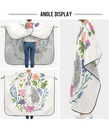 Waterproof Barber Cape - Stylish Flower & Bunny Cheetah Haircut Bib for Men & Women | Unisex Hair Cutting Cape - Buy Online on GoSupps.com
