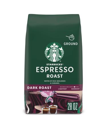 Starbucks Ground CoffeeDark Roast CoffeeEspresso Roast100% Arabica1 bag (28 oz) Espresso 1.75 Pound (Pack of 1)