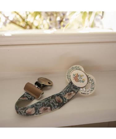Elodie Details Pacifier & Clip Set - Fabric & Stainless Steel for Boys & Girls | Universal Silicone Ring | Compatible with All Pacifiers - Buy Online on GoSupps.com