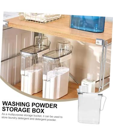 PLAFOPE 4pcs Laundry Storage Box Laundry Beads Dispenser Laundry Bucket Liquid Transparent Plastic - Buy Online on GoSupps.com