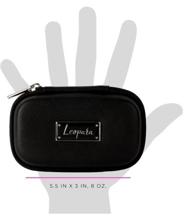 Leopara Duo Makeup Lighting System | Set of 2 Portable LED Vanity Lights | Wireless & Rechargeable | Bright Lighting for Any Mirror | Jet Black Travel Case - Buy Online on GoSupps.com