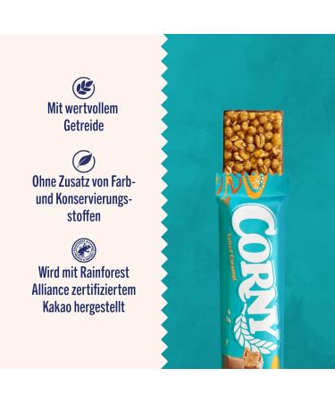 Cereal Bar Corny Classic Salted Caramel - Delicious 60x23g Snack International Shipping Available - Buy Online on GoSupps.com