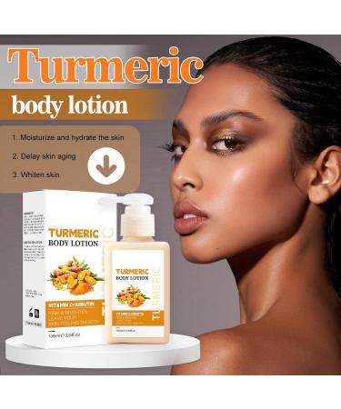 Turmeric Body Lotion Tumeric Cream For Face And Body Remove Acne Dark Spots Sun Damaged Skin Anti-Aging Firming Body Lotion Body & Face Dry Skin Moisturizer Women Men 100 ml - Buy Online on GoSupps.com