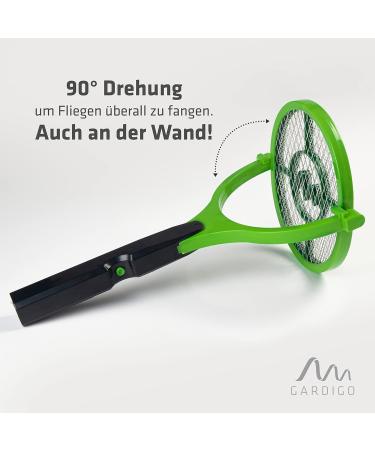 Gardigo Flying Gossip - 2 Set Electric Fly Clap with 90 Swiveling Head | Simple Insect Catch for Blankets Windows & Walls | Effective Insect Shredder - Buy Online on GoSupps.com