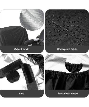 Wheelchairs Accessories Wheelchair Cover 39x20" Black Oxford Cloth Waterproof Mobility Scooter Cover with Four Elastic Wraps & Fastening Tapes for Electric Wheelchairs Mobility Scooter - Buy Online on GoSupps.com