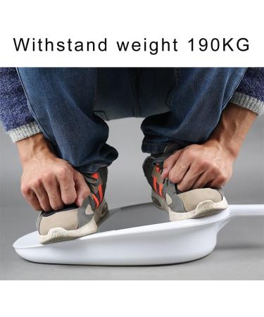 Medical Plastic Bedpan with Cover - Stable PP Bedpan Heavy Duty Smooth for Bed Bound Patient Elderly People with Disabilities White - Buy Online on GoSupps.com