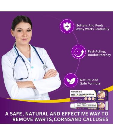 Wart Remover Cream 20g, Wart Removal Cream for Plantar Warts, Common Warts, Flat Warts - Buy Online on GoSupps.com