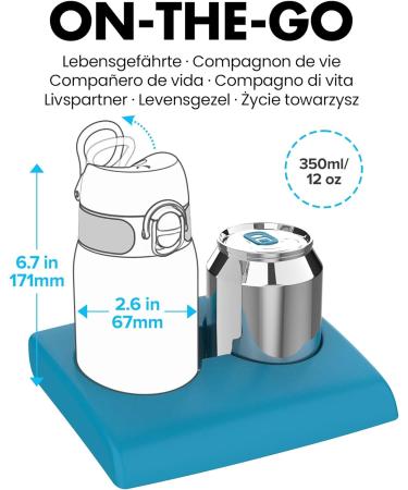 Ion8 Kids Water Bottle 350ml - Leak Proof, BPA Free, Pink, Carbon Neutral - Buy Online on GoSupps.com