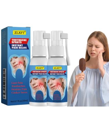 Spray de Soulagement de la Douleur Dentaire 2pcs Sprays R paration des Gencives Spray pour Douleur Dentaire