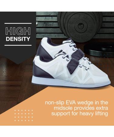 Nordcore Weightlifting Shoes - Powerlifting & Bodybuilding Squat Shoes in White 43 EU | International Shipping Available - Buy Online on GoSupps.com