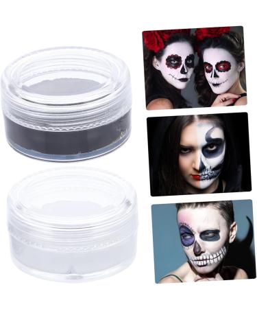 POPETPOP 4 Pcs Cosmetic Wax Waterproof Eyeliner Halloween Paint Makeup Pigment Special Effects Prosthesis 4X4X2CMx2pcs Black Whitex2pcs - Buy Online on GoSupps.com