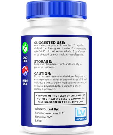 LIVORKA Sight Clear Sight Clear 20/20 Vision Vitamins Eye Pills Supplement Support for Healthy Vision Vitamins Reviews for 1 Month - 60 Capsules - Buy Online on GoSupps.com