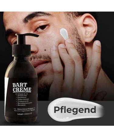 Beard Care Gift Box | Premium Beard Shampoo Cream & Peppermint Oil - International Shipping - Buy Online on GoSupps.com