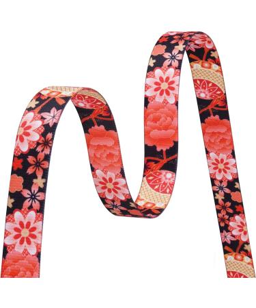 Mihqy Adjustable Dog Collar - Soft & Comfortable Bohemian Design for All Sizes | Red Flower A (L Neck 38-63 cm) - Buy Online on GoSupps.com