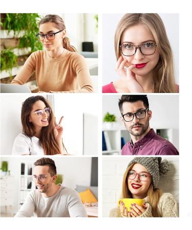 6 Pack Blue Light Blocking Glasses for Computer Gaming - Anti Eye Strain Eyeglasses for Women Men - MIGSIR - Buy Online on GoSupps.com