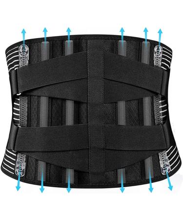 Adjustable Back Support Bandage for Men & Women - Lumbar Spine & Waist Support Belts (XXL) - Buy Online on GoSupps.com