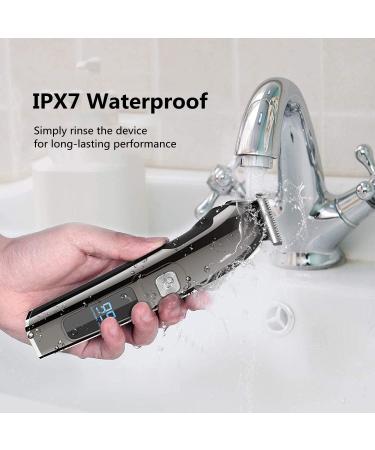 Vesstt Beard Trimmer Mens Hair Clippers 11-in-1 Cordless Face Nose Body Haircut Kit Electric Rechargeable Waterproof Shaver with LED Display for Kids Adults - Black - Buy Online on GoSupps.com