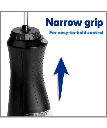 Waterpik Cordless Plus Water Flosser - Rechargeable Portable ADA Accepted | 4 Flossing Tips Ideal for Home & Travel - Satin Black WP-462 - Buy Online on GoSupps.com