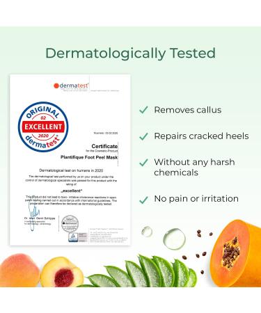 Plantifique Peach Foot Peel Mask - Exfoliating, Repairing & Softening - 1 Pack for Baby Soft Feet - Buy Online on GoSupps.com