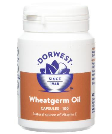 Dorwest Herbs Wheatgerm Oil Capsules for Dogs and Cats 100 Capsules