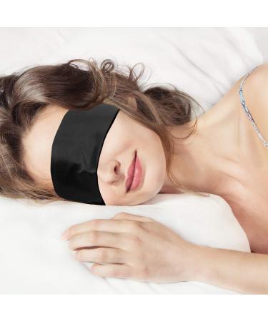 Whaline 2 Pack Satin Silk Eye Cover Blindfold Set - 150 cm Long (Black Red and Black) | Soft Sleeping Mask for a Restful Sleep - Buy Online on GoSupps.com