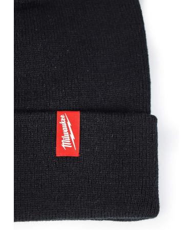 Milwaukee 506B Men's Black Acrylic Cuffed Beanie Hat - Warm Winter Accessories for Men - Buy Online on GoSupps.com