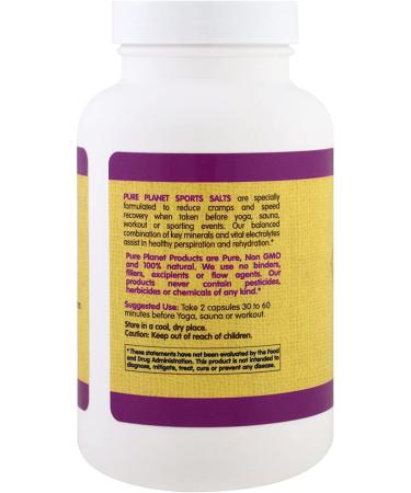 Pure Planet Sports Salts 1000mg | 90 Vegan Capsules - Boost Performance & Recovery - Buy Online on GoSupps.com