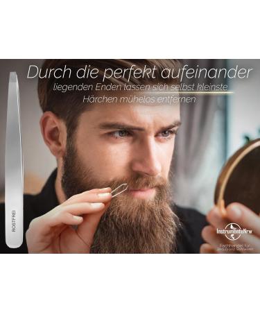 Professional Eyebrow Hair Plucking Tweezers - 9 cm Stainless Steel 2 mm Precision Tools for Perfect Plucking - Buy Online on GoSupps.com