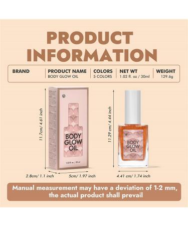 CHAKAE Shimmer Body Oil for Skin Highlighter Illuminating Liquid Makeup 30ml for Women Girls - Buy Online on GoSupps.com