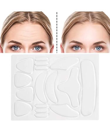 Asixxsix Patchs Anti-Rides 16Pcs Silicone Forehead Wrinkle Patches Patchs Anti-Rides Visage Bandeau Visage pour Lisser et pr venir Les Rides Fines des Yeux du Visage - Buy Online on GoSupps.com
