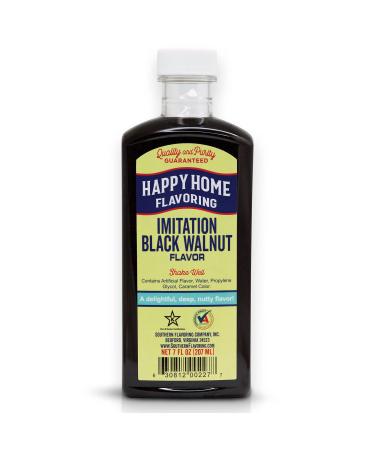 Happy Home Imitation Black Walnut Flavoring, Non-Alcoholic, Certified Kosher, 7 oz. - Buy Online on GoSupps.com