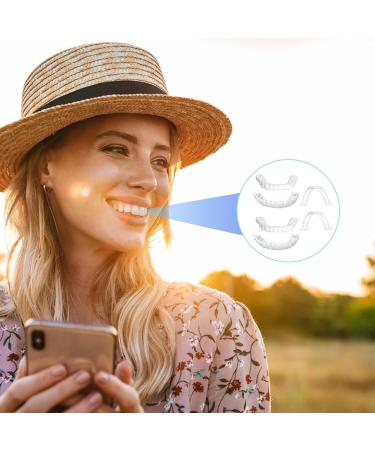 4-Piece Plug-In Dentures - Whiten & Brighten Your Smile | Unisex False Teeth for Imperfect Smiles - Buy Online on GoSupps.com