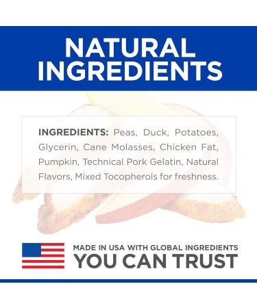 Hills Natural Soft Savory Dog Treats with Peanut Butter & Banana + Hills Grain Free Soft-Baked Naturals Dog Treats with Duck & Pumpkin | 8 oz Bags Peanut Butter & Banana Dog treats + Dog Treats Duck & Pumpkin - Buy Online on GoSupps.com