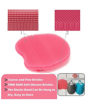 RamPula 2 in 1 Bath and Shampoo Scrubber - Silicone Body Scrubber Brush Glove for Exfoliating Wet or Dry Skin - Bath Shower Tool - Buy Online on GoSupps.com