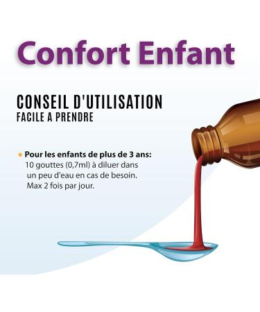 Confort Enfant - Natural Digestive Support with Chamomile Fennel and Caraway | Soothes Gases and Colic | Drops 30 ml - Buy Online on GoSupps.com