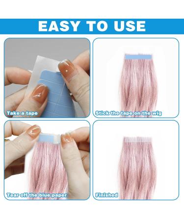 120-Piece Double-Sided Hair Extension Tape - Self-Adhesive Replacement for Tape-In Extensions & Wigs - Buy Online on GoSupps.com