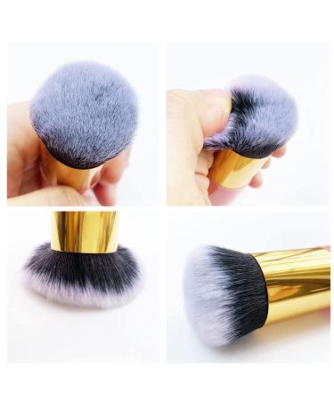 Cintanuota Adorable Chubby Foundation Brush Set - Portable 2-Piece Makeup Brush for Cream, Liquid, or Powder Makeup (Pink + Black) - Buy Online on GoSupps.com