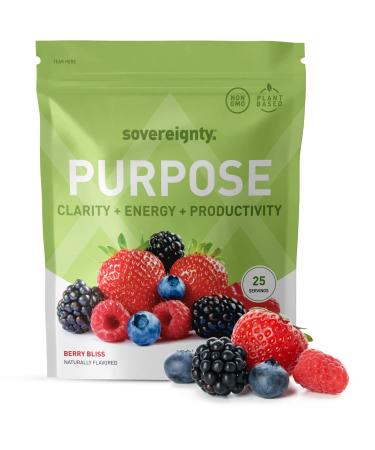 Sovereignty Purpose - Nootropic Brain Supplements for Memory and Focus - Made with Natural Herbs for Focus and Energy - Vegan Gluten Free Non-GMO - 1 Month Supply