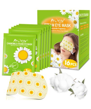 Steam Eye Mask Unscented 16 Packs & Chamomile 16 Packs