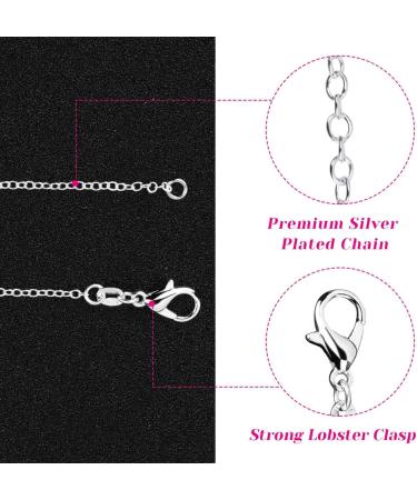 36 Pack Silver Plated Necklace Chains for Jewelry Making - 1.2mm, 20 Inches - Buy Online on GoSupps.com