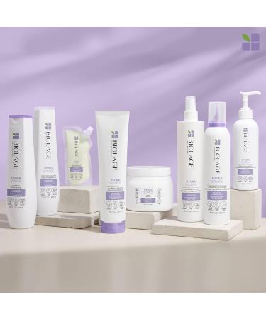 Biolage Hydra Source Shampoo & Conditioning Balm Set - Hydrating & Moisturizing | For Dry Hair | Paraben & Silicone-Free | Vegan - 13.5 Fl Oz & 9.5 Fl Oz - Buy Online on GoSupps.com