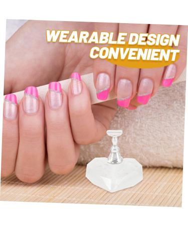 FOMIYES 1 Set magnetic base nail holder for painting nails magnetic fake nail holder nail accessories nail supplies for beginners nail stand for press on manicure represent Acrylic - Buy Online on GoSupps.com